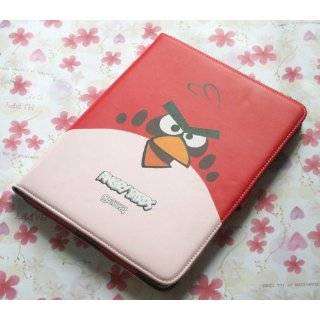 Angry Bird Red Cute Style Leather Case Bag for Ipad 2 by Generic
