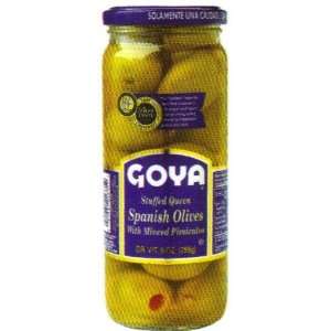 Goya Stuffed Queen Spanish Olives 3.375 oz:  Grocery 