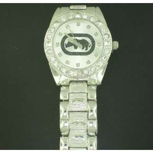   ECKO SILVER ROUND WHITE FACE BLACK LOGO HIP HOP WATCH: Everything Else