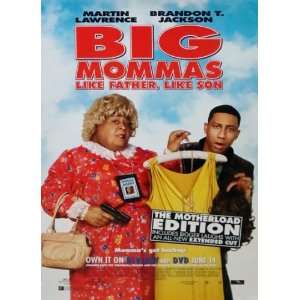  Big Mommas Like Father Like Son Movie Poster 27 X 40 