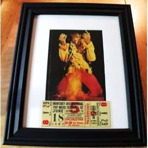  Jimi Hendrix at Monterey Pop Festival Reproduction with 