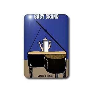 Rich Diesslins Funny Music Cartoons   Baby Grand   Light Switch Covers 