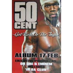  50 cent Get Rich or Die Tryin Poster Print Rare 