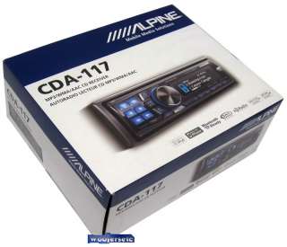 CDA 117   Alpine In Dash CD R/ RW//AAC/WMA/AM/FM Receiver with USB 