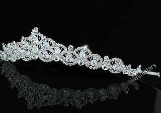 Unique Bridal Wedding Sparkling Tiara use Swarovski Crystal T1433 