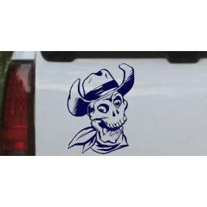   Cowboy Skull Skulls Car Window Wall Laptop Decal Sticker: Automotive