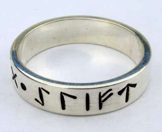 Pair of 2 RUNE Wedding Rings: ALWAYS AND FOREVER, band  