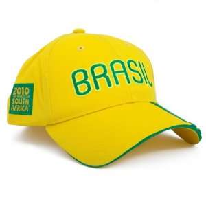  Brazil adidas 3 Stripe Mens Adjustable Hat: Sports 