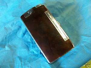 Ronson Pal Cigarette Case with Lighter  Red + Chrome  