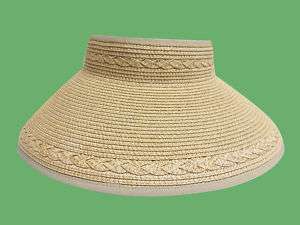 Womans sun visor foldable cap wide brim roll up hat A  