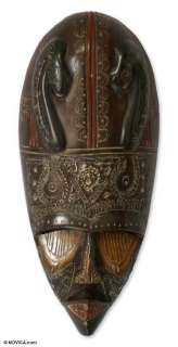 MAFEE CHIEF~Senegal Art African Wood Mask by Novica  