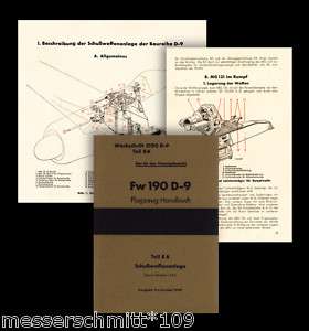 WW2 German Focke Wulf Handbuch Teil 08A   Fw190 D9  