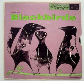 BLACKBIRDS Cab Calloway & Thelma Carpenter 45 RPM RCA  