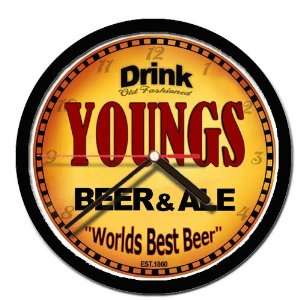  YOUNGS beer and ale cerveza wall clock: Everything Else