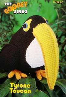 Crochet Gooney Birds Tyrone Toucan AA OOP  