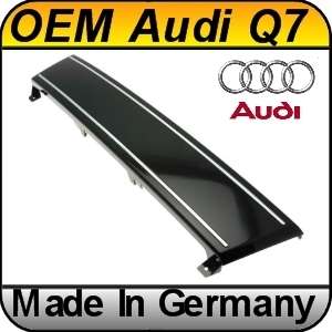 OEM Audi Q7 V12 TDI Front Plate Filler Brilliant Black  