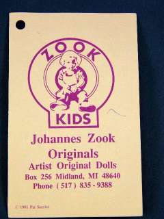 Original Zook Kids Whistlin Cowboy 20 Doll 1989 w Box  
