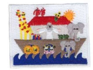 Noahs Ark Embroidered Iron On Patch Applique w0110  