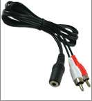   5mm female audio converter cable 5 feet thesiliconvalley part 021310