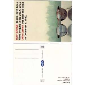  John Lennon Yoko Ono Gun Violence Promo Postcard 2002 