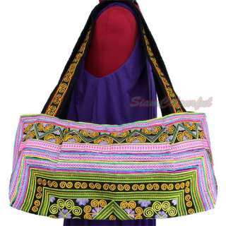 EMBROIDERED HMONG HILL TRIBE TOTE SHOULDER HAND BAG 038  