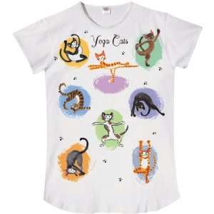  Yoga Cats Sleep Shirt in Gift Bag: Home & Kitchen
