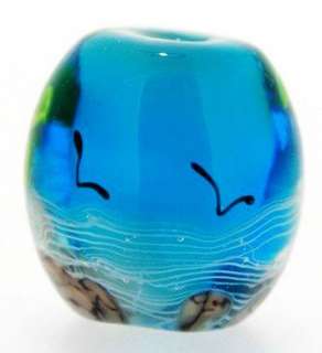 Shirley Bahama Beach Lampwork Japanese Satake Glass Focal Bead SRA 
