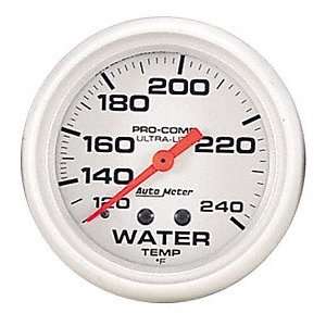  Auto Meter 4333 Ultra Lite Mechanical Water Temperature 