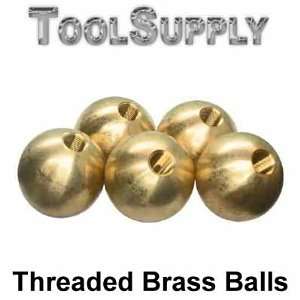 44 1/2 dia. threaded 1/4 27 brass balls drilled tapped  