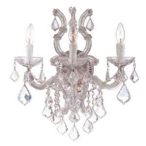  4433 CH GTS Maria Theresa 3 Light Wall Sconce in Polished Chrome 4433