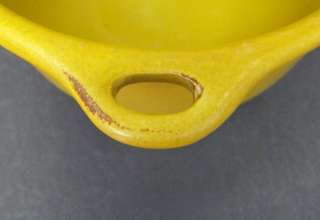Signed Yellow Stoneware Pottery Tureen by Bennington Potters VT  