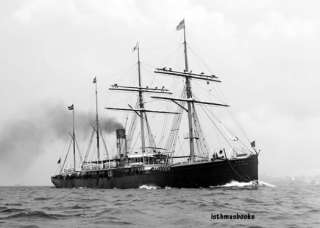 SS Rhynland Steamship Steamer Ship Ocean Liner 1890  