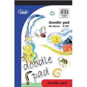   Doodle Pad, 80 Sheets, 6 x 9 Inches, White (48080)