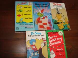Lot of 5 Dr. Seuss VHS Videos 9 Stories VGC  