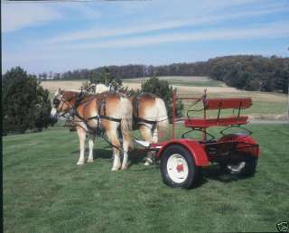 Pioneer Forecart Draft size horse drawn Team Cart  