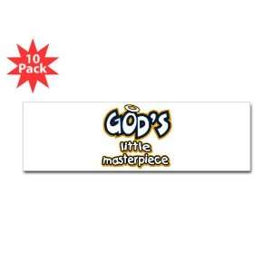  Bumper Sticker (10 Pack) Gods Little Masterpiece 