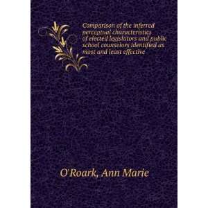   identified as most and least effective Ann Marie ORoark Books