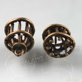 30 New Bronze Alloy Cage Charm Pendant Free P&P 140259  