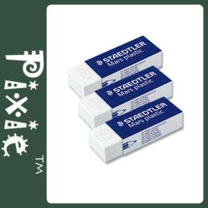 STAEDTLER 526 50 Mars® plastic eraser latex free   3 PCS  
