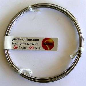 Nichrome wire, 16 gauge, 10 feet  