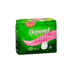  Depend Underwr Sup Abs Lrg Wom Size 4X16