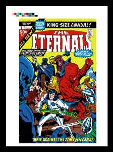 Jack Kirby The Eternals Annual #1 Production Art Cover  