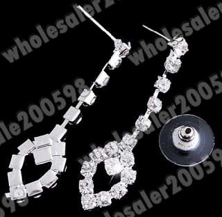 Wedding/Bridal Crystal Rhinestone Necklace+Earring 1set  