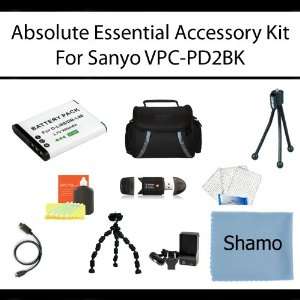 Absolute Essential Accessory Kit For Sanyo VPC PD2BK High Definition 