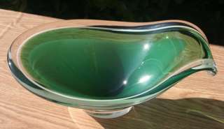 PAUL KEDELV FLYGSFORS~COQUILLE~Bowl~Green~1962  