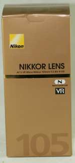 NEW Nikon AFS VR Micro 105mm 2.8 G Lens kit D7000 D5100 018208019922 