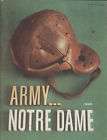 1938 to 1957 NOTRE DAME COLLEGE FOOTBALL GAME PROGRAMS X 6.w VS. ARMY 