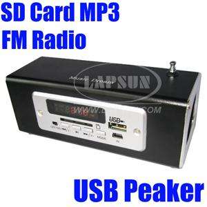 USB Portable Speaker SD Card U Disk Music MP3 Player FM  