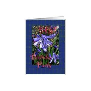  54th Birthday Party Invitation Lavender Lilies Card Toys 