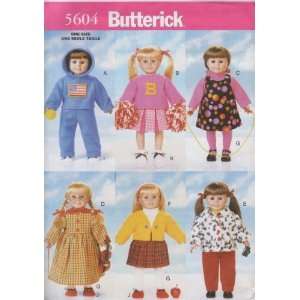  Butterick 5604 Pattern Doll Back to School: Everything 